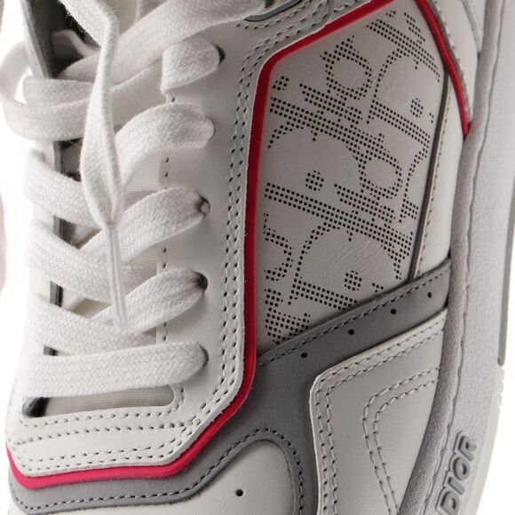 Christian Dior Men's B27 Mid-Top Sneakers Leather with Oblique Galaxy Leather - Picture 5 of 5